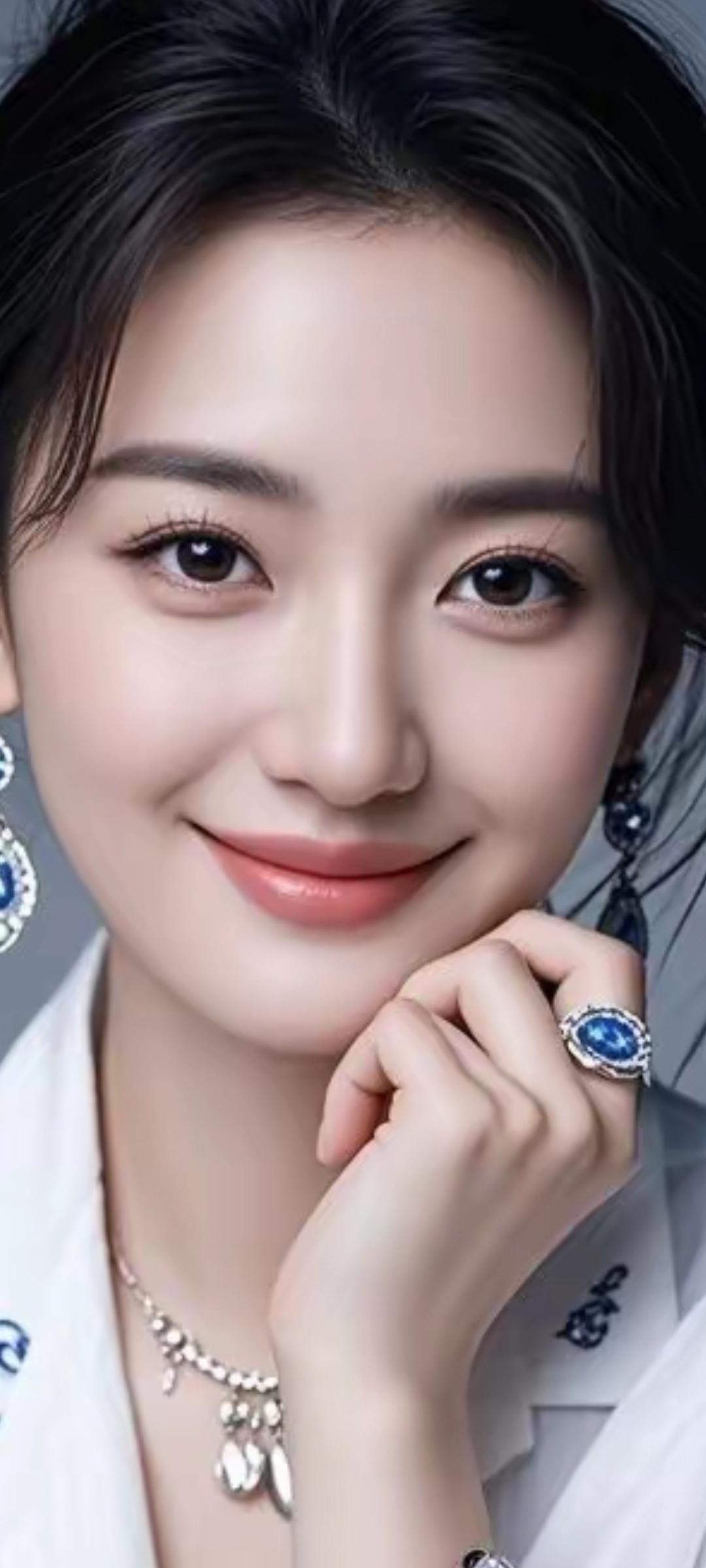 优雅微笑，闪耀珠宝，时尚穿搭，自信满满！