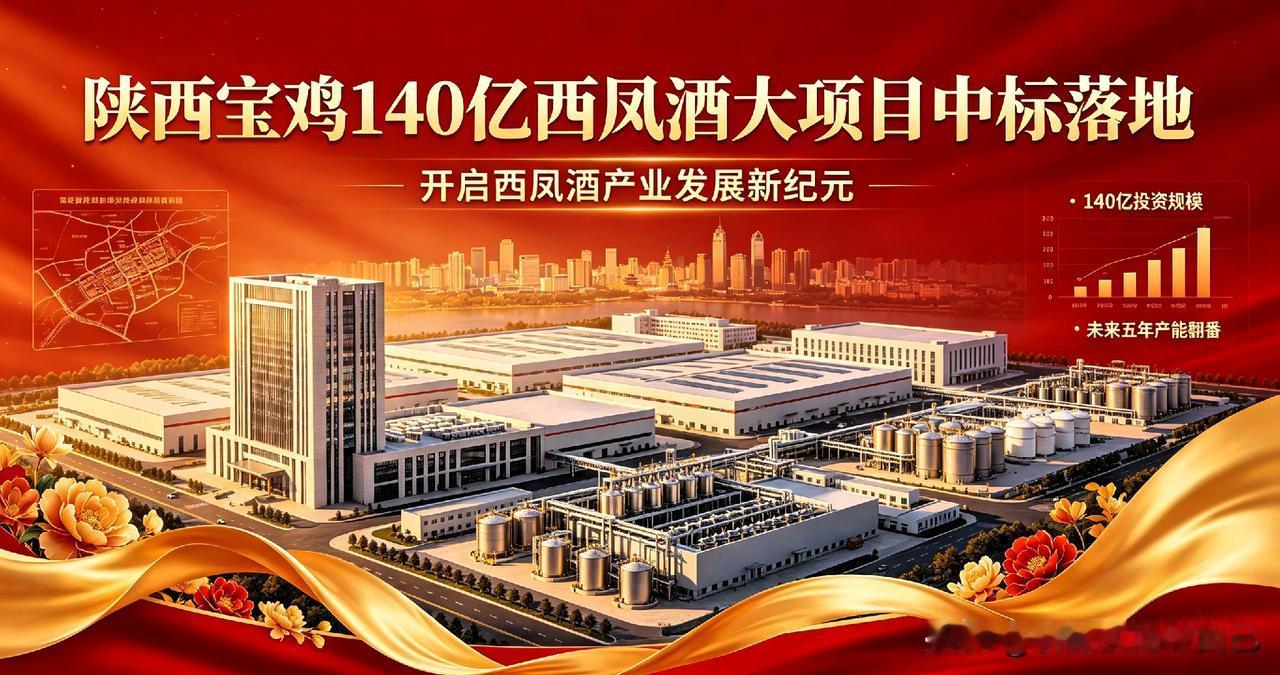 重磅好消息！陕西宝鸡迎来百亿大项目🎉
总投资足足140亿的项目成功中标，落地凤