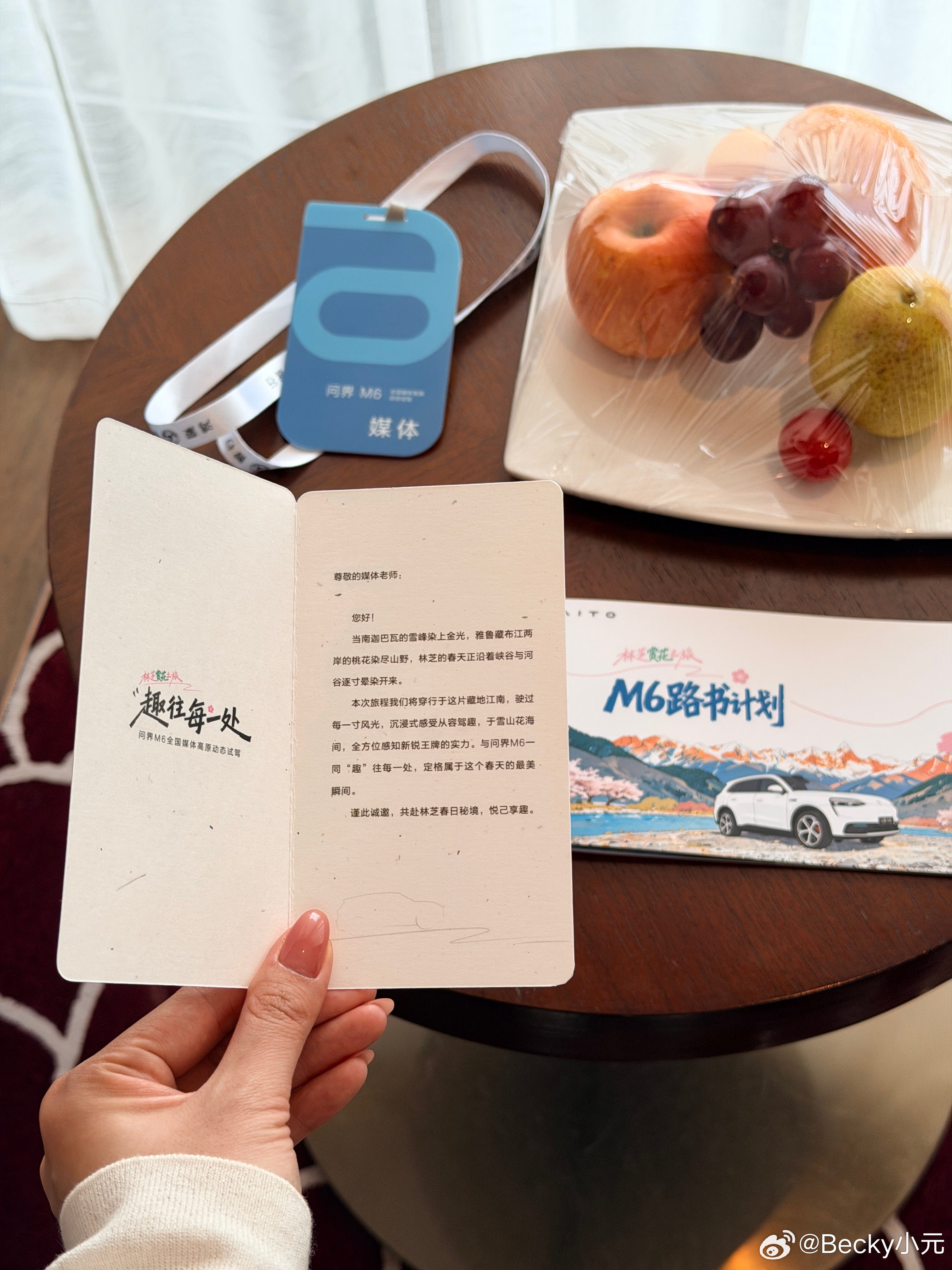 抵达林芝🏔️亲手体验了画唐卡，还收到了超实用的问界媒体包～期待明天问界M6高原