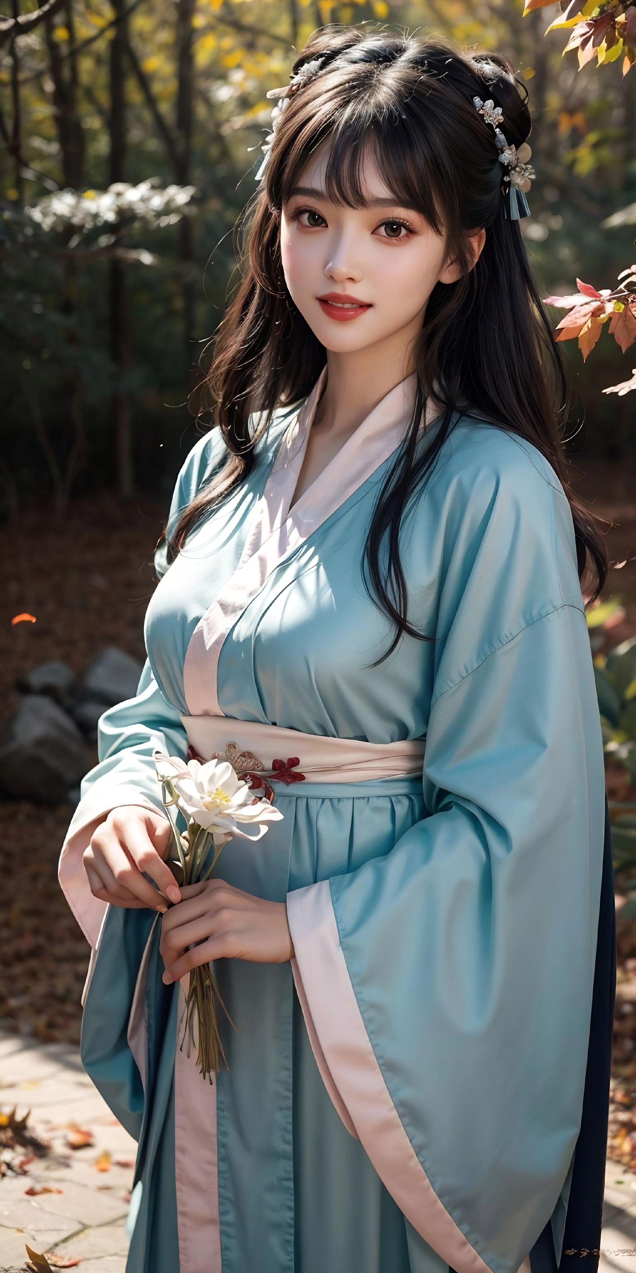 原创 汉服小姐姐 古装美人 丰满女生 国民美少女