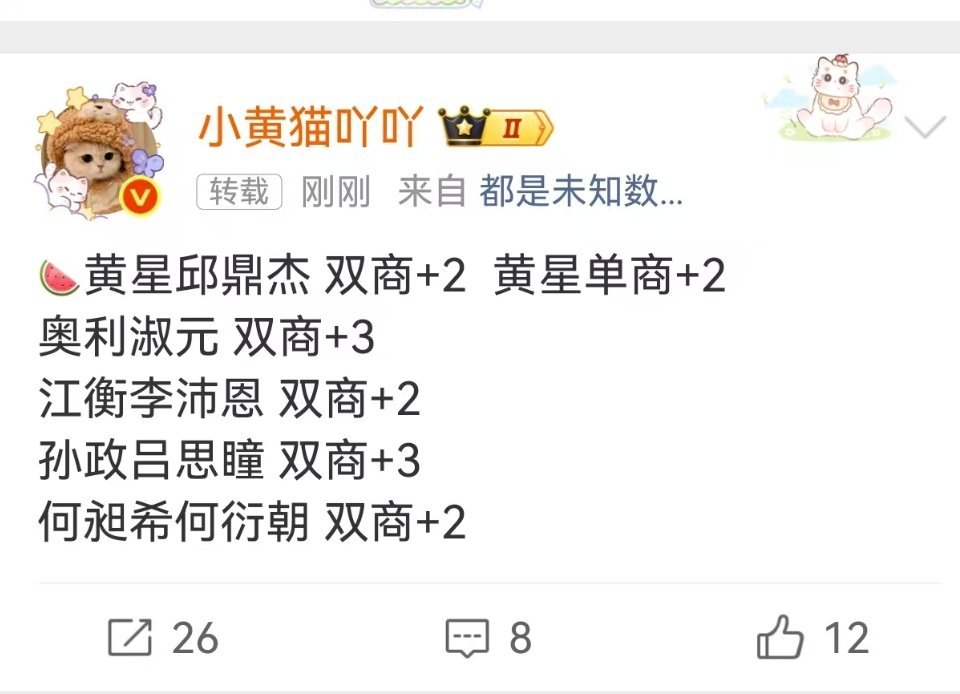 🍉云旗郝熠然忙完手头工作准备休假     年底进组二搭 ​​​