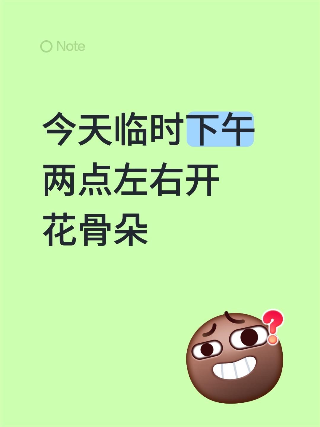 今天临时下午两点左右开 花骨朵