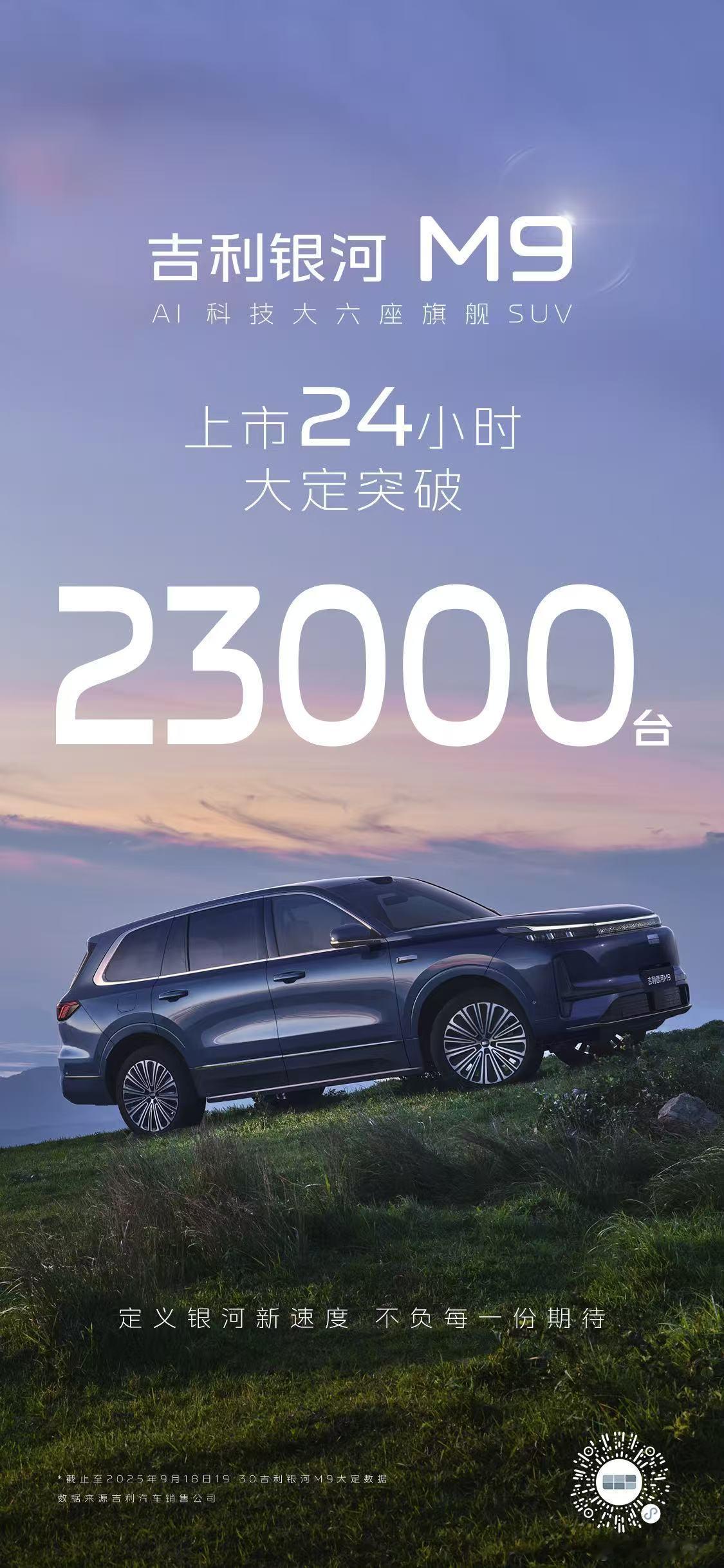 华东车讯[超话]吉利银河M9上市限时价17.38万起国民旗舰，刷新银河速度！吉利