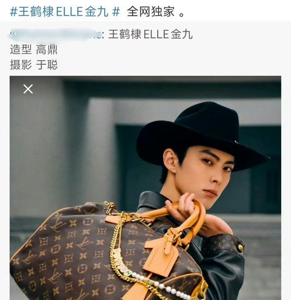 🍉全网震撼[鼓掌]王鹤棣ELLE 五大金九 资源超顶[赞]王鹤棣1998年生于