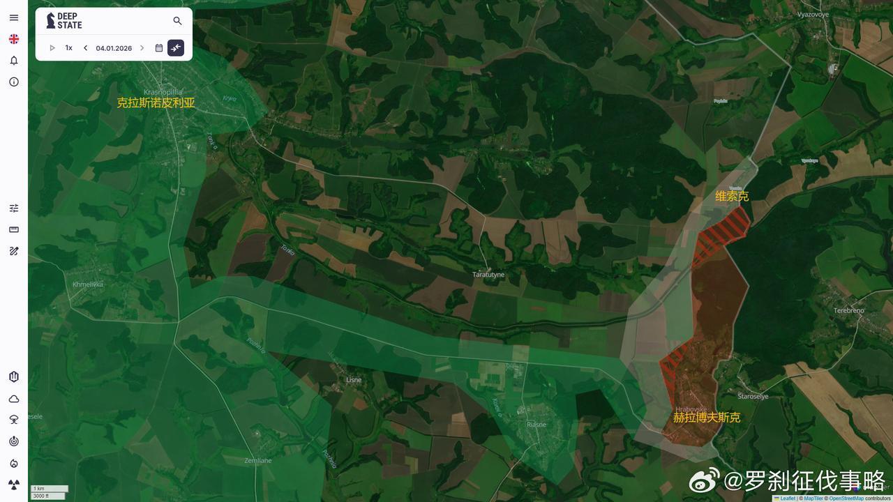 乌克兰官方信源 DEEP STATE MAP 1月4日 更新

一、苏梅州东部：