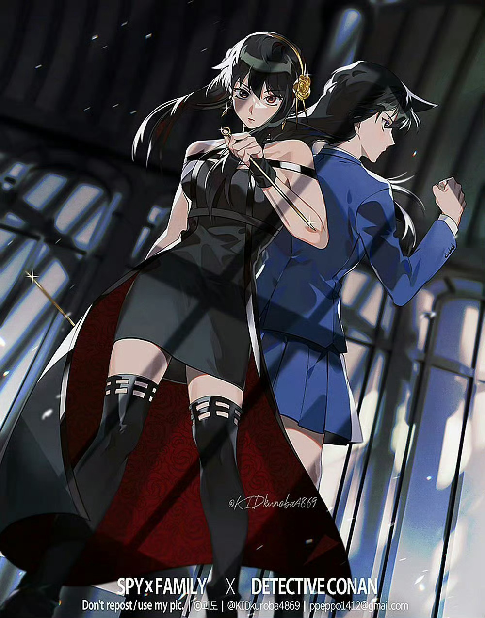 间谍过家家毛利兰和约尔都是女角色武力天花板～  x：KIDkuroba4869 