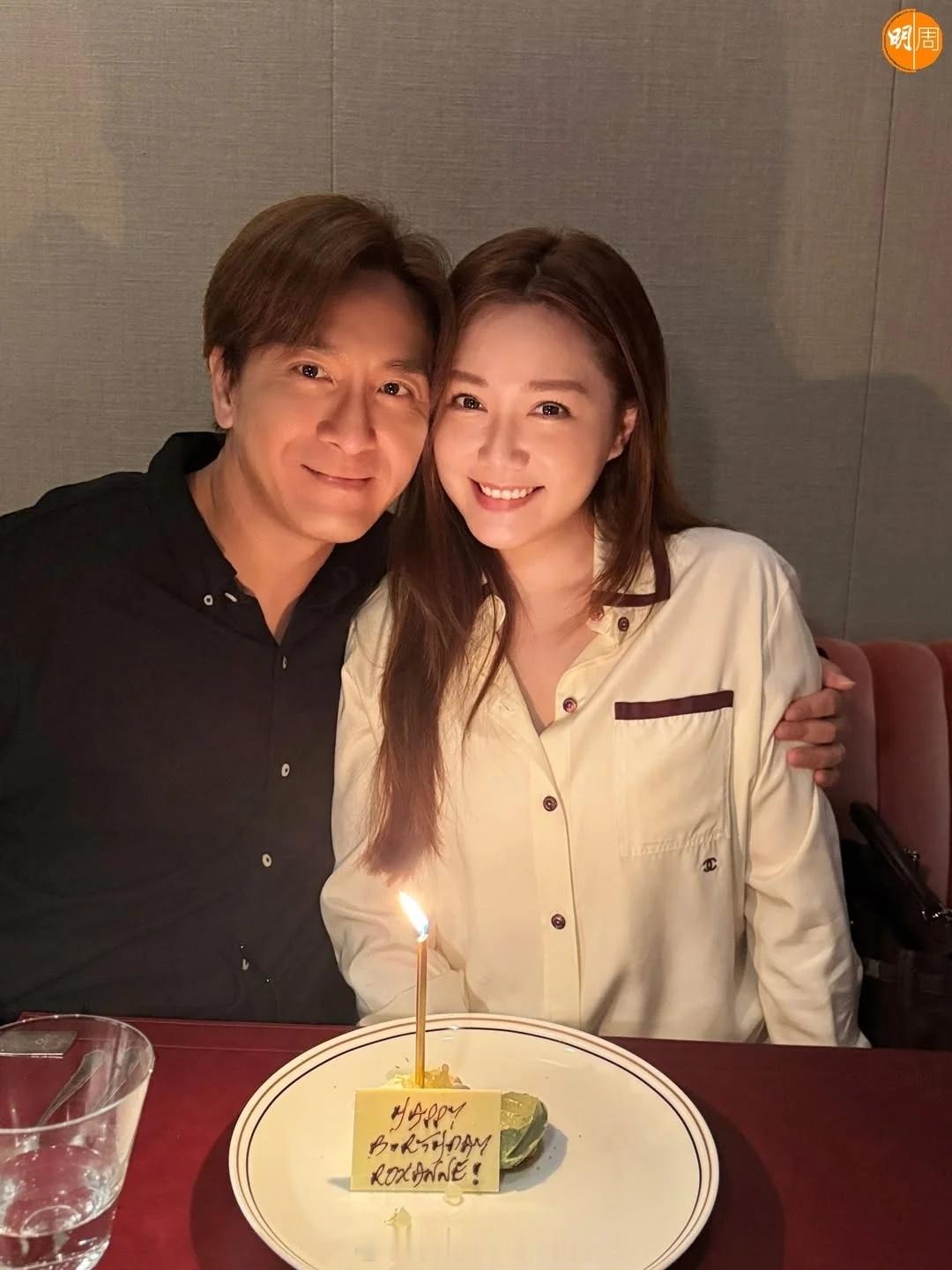 汤洛雯39岁生日和老公脸贴脸合照甜蜜向马国明告白：i love u汤洛雯6日迎来