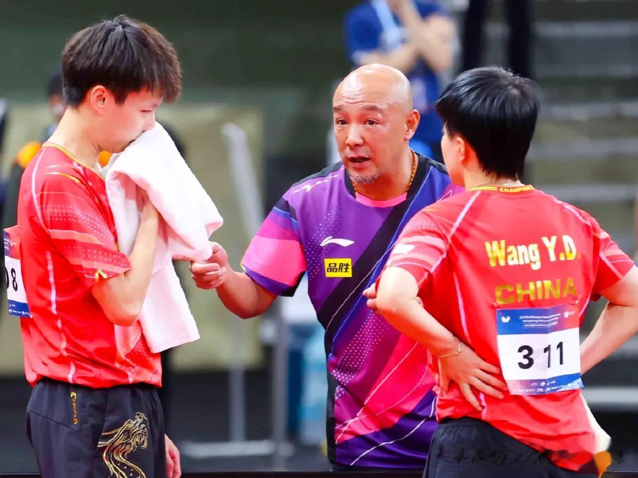 9月7日，2023平昌亚洲乒乓球锦标赛混合双打半决赛，王艺迪/林高远3:2 (5