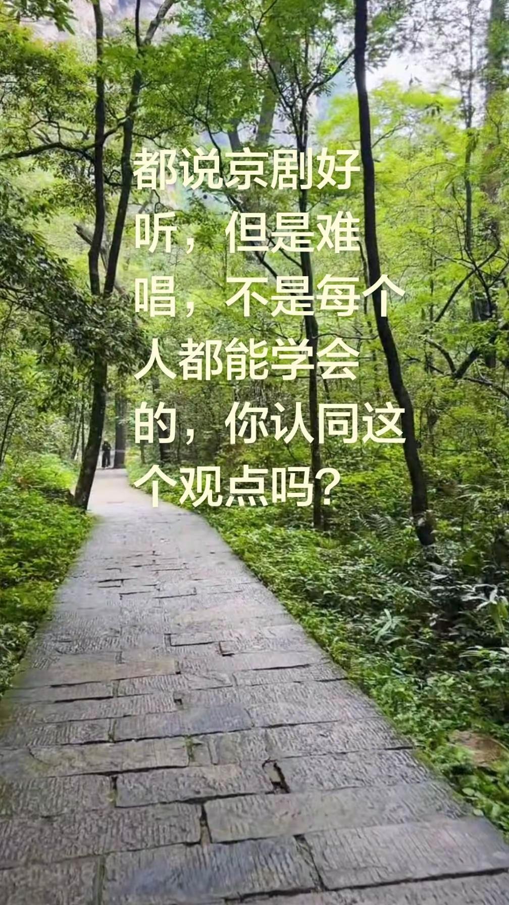 都说京剧好听，但是难唱，不是每个人都能学会的，你认同这个观点吗？