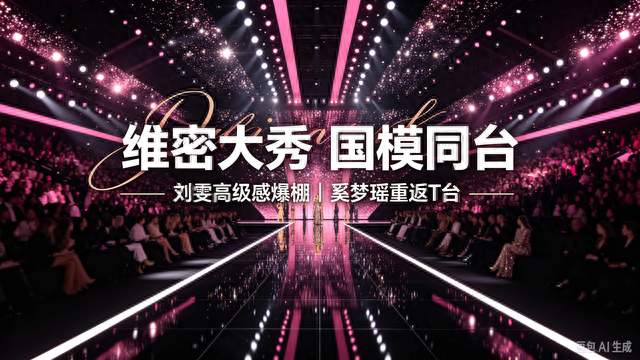 梦回巅峰！维密大秀回归，刘雯气场拉满，奚梦瑶重返T台惊艳全场