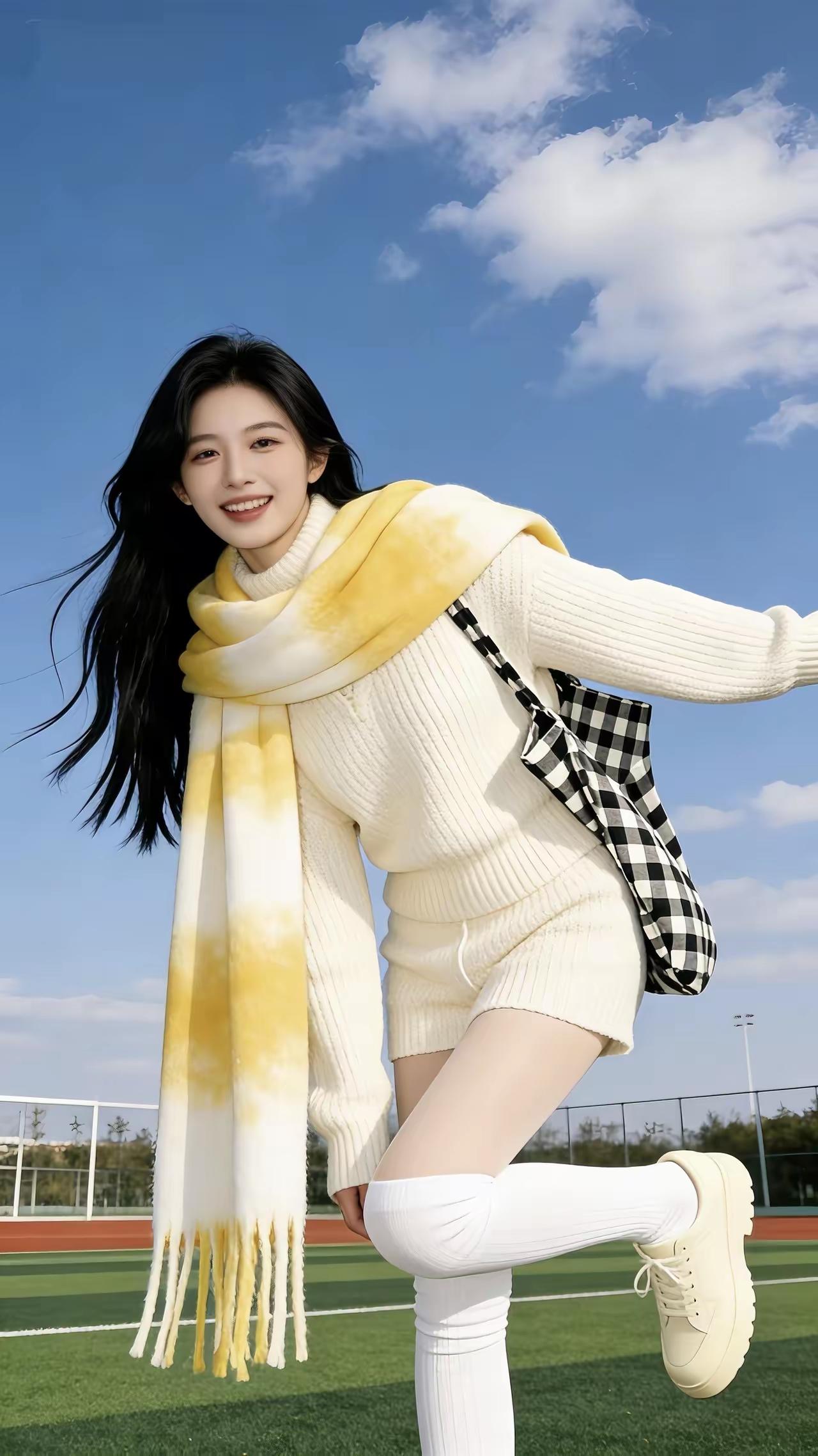 青春洋溢的校园风穿搭，元气满满的一天！🌞👗👟如何穿搭会具有少女软妹感 一双