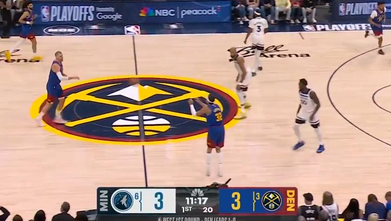 好看的比赛来了掘金和森林狼已经开赛  看球地址网页链接 nba季后赛森林狼vs掘