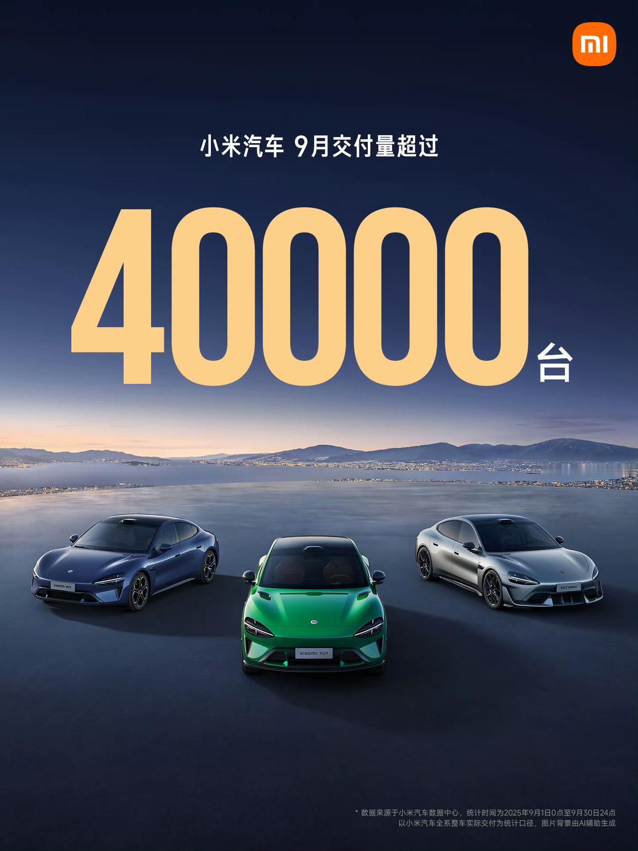 小米9月交付量超4万台！
两款车，卖到这个数，已经算是「好学生」了。
现在交付速