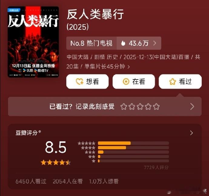 这碗高分细糠先看的人先爽 年度细糠太香了！历史还原到位，制作在线，周末追剧停不下