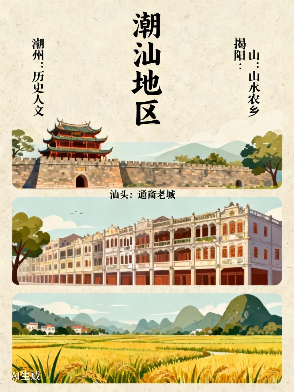 很多人误会几十年！潮汕并非一座城市，看完分清三地区别
 
不少人计划旅行，随口就