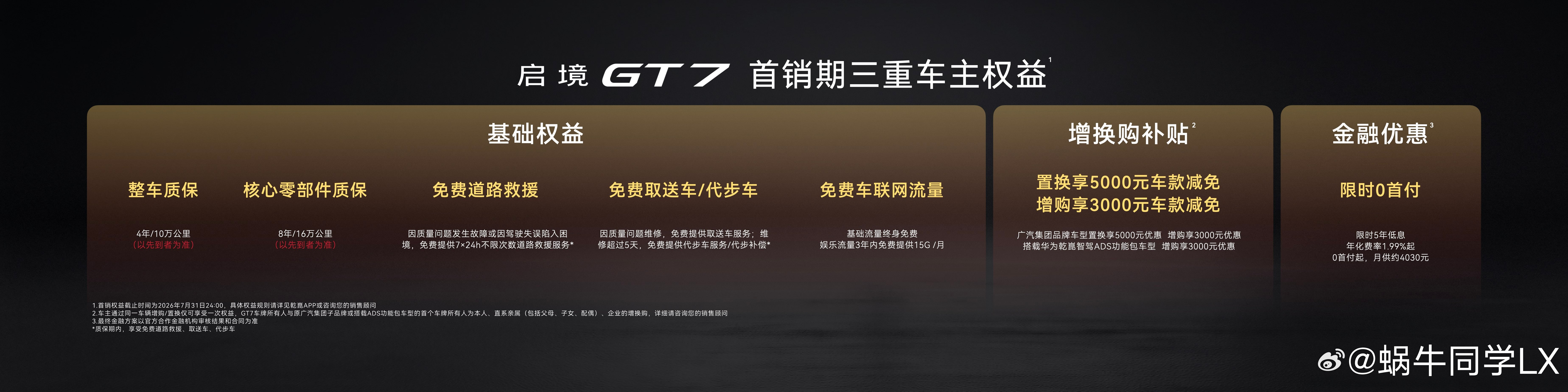 6月26日，启境GT7重磅上市！作为华为乾崑智驾核心合作伙伴，首款搭载华为乾崑A