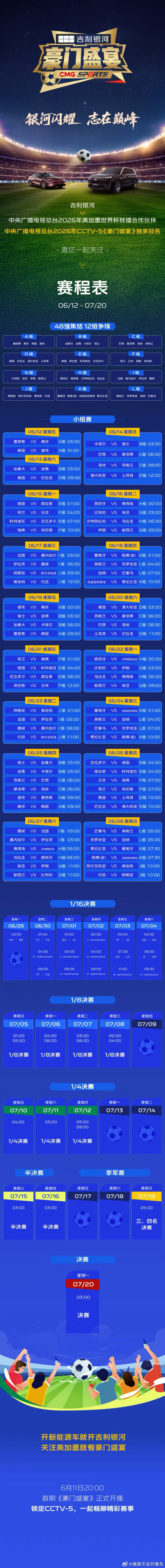 分享一下今年世界杯赛程表2026世界杯