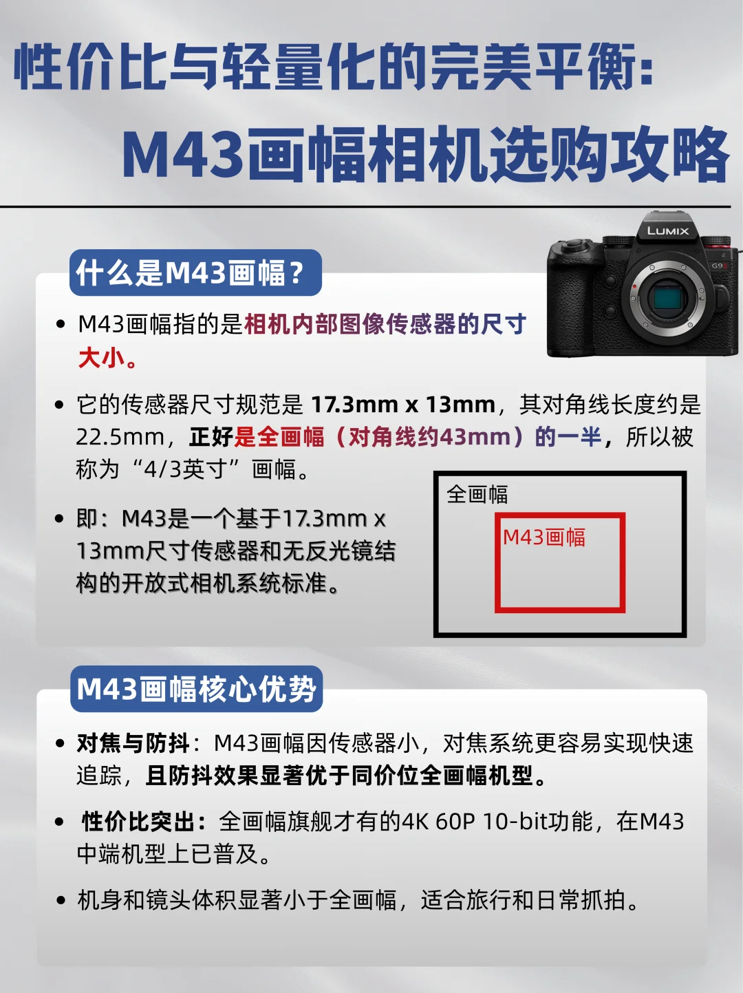 M43 画幅相机选购不纠结，轻量专业全搞定！