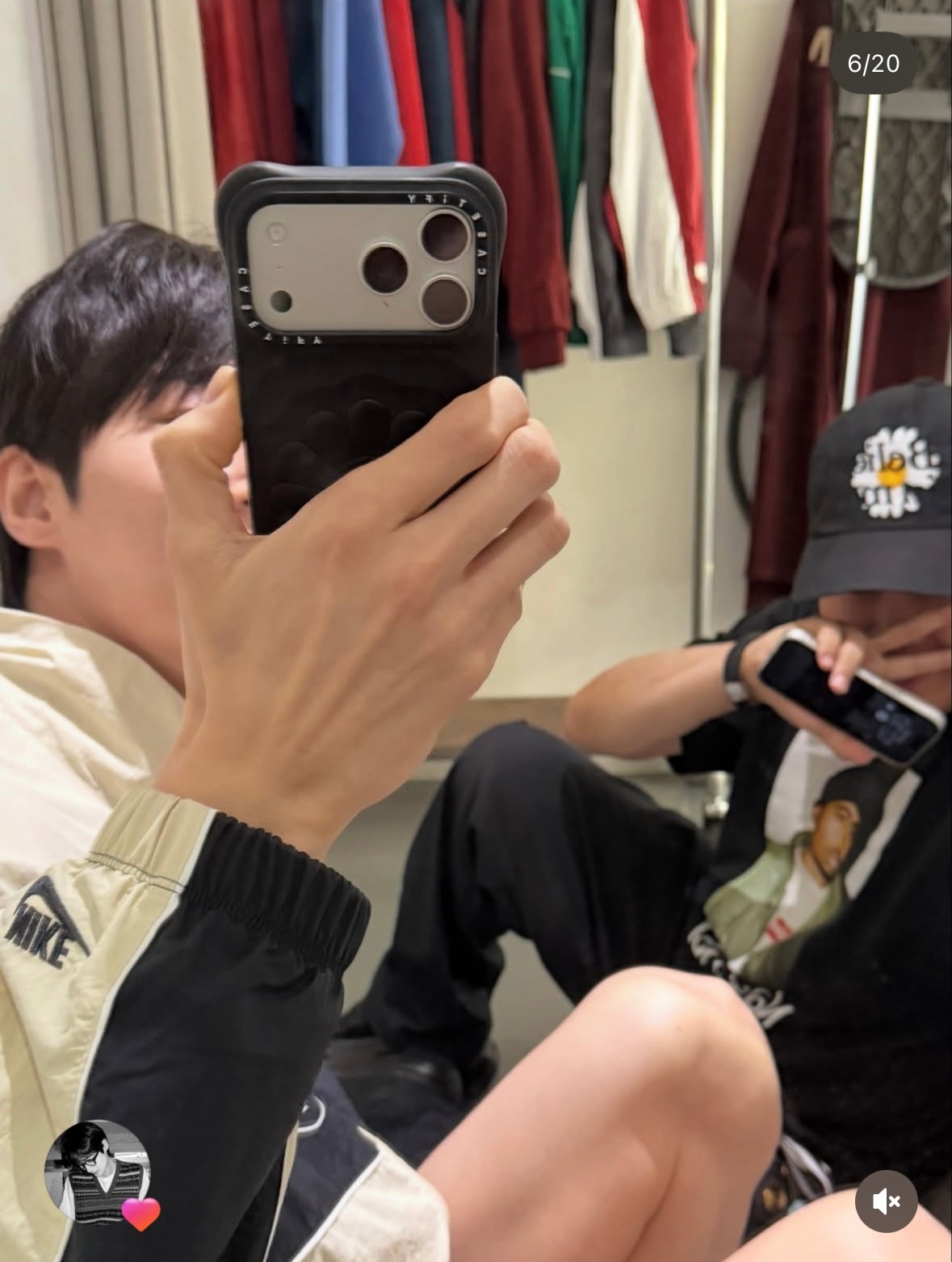 边佑锡 🩵 向全世界安利边佑锡边哥点赞Nike韩区负责人发的帖子🥰很难不看腿