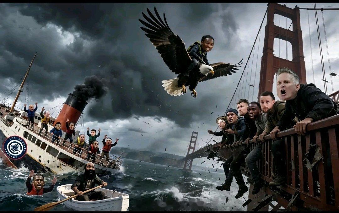 这图笑死了老鹰14分逆转尼克斯