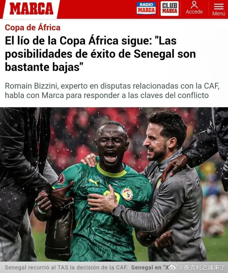 🗞️西班牙媒体《马卡报》咨询了一位体育法律专家，此人经常处理国际体育仲裁法庭（