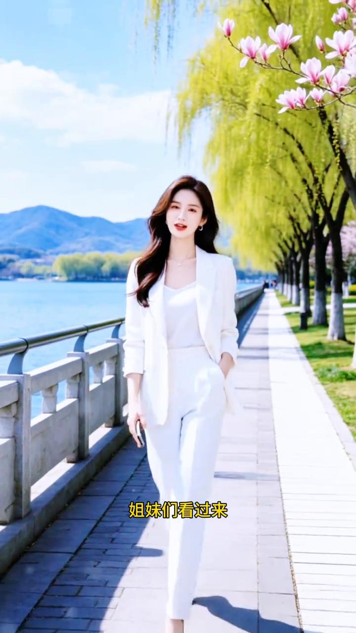 姐妹们看过来，春天逛公园与樱花合影的绝美姿势，让你轻松拿捏春日氛围感。