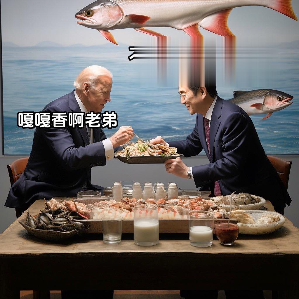 拜登：头一次吃到含量这么丰富的海鲜，谢谢啊老弟
