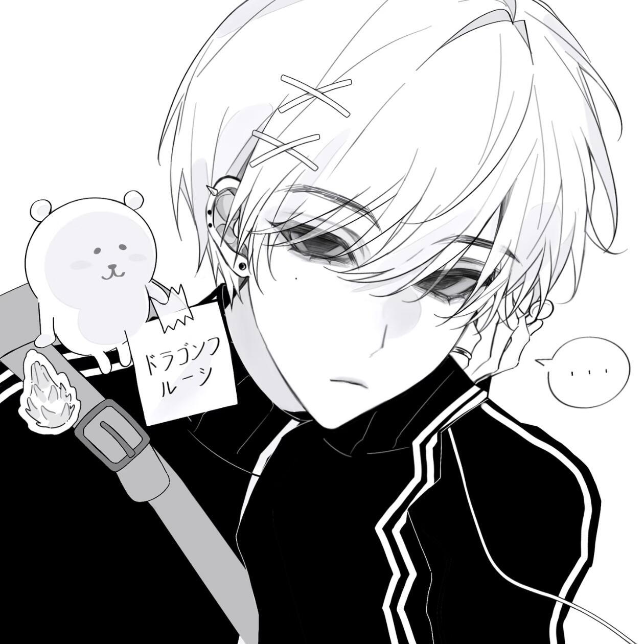 黑白动漫男头｜你丢下我，然后叫我好好生活 