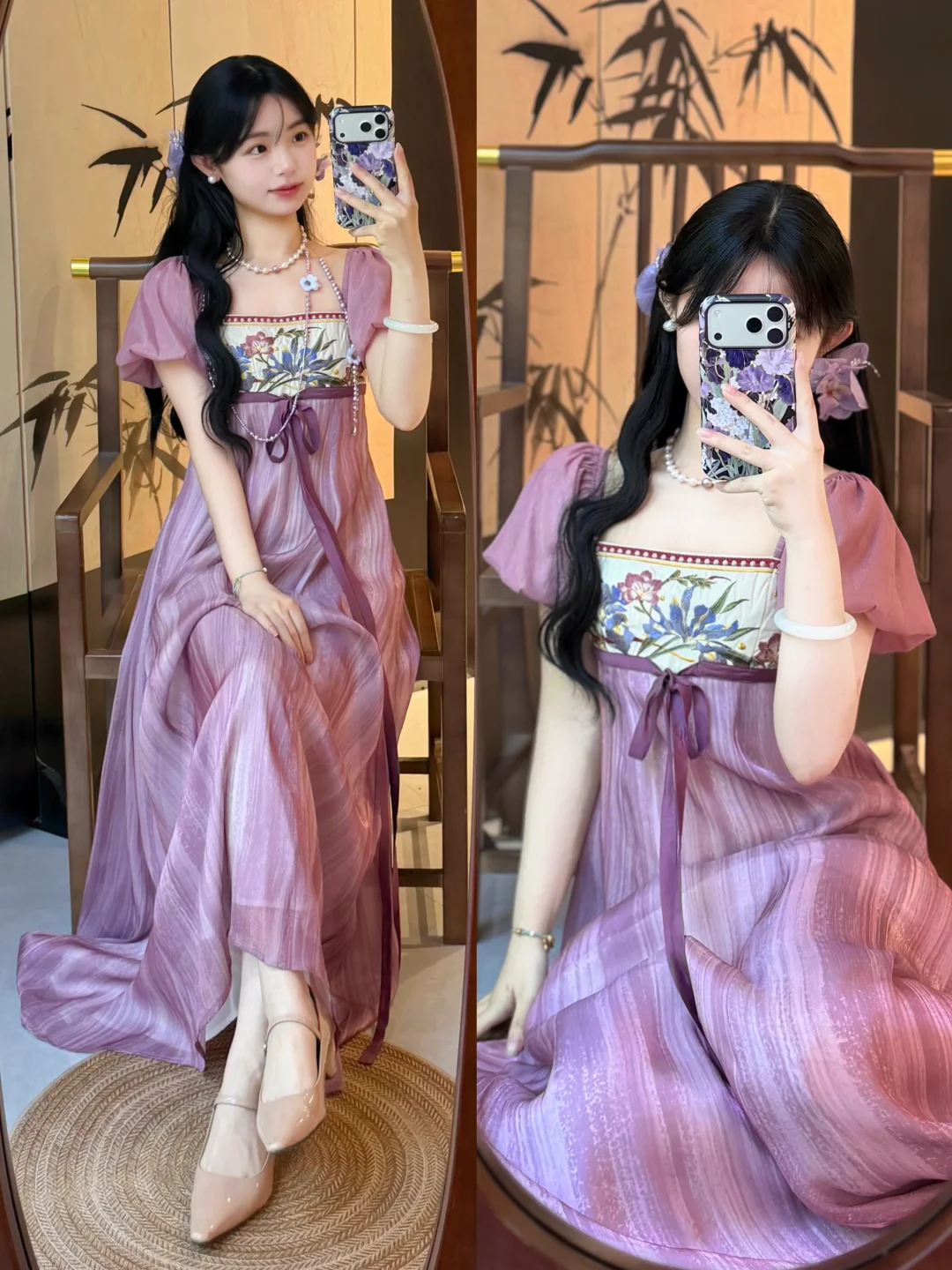 紫雾江南｜这条汉元素长裙温柔到骨子里🫧