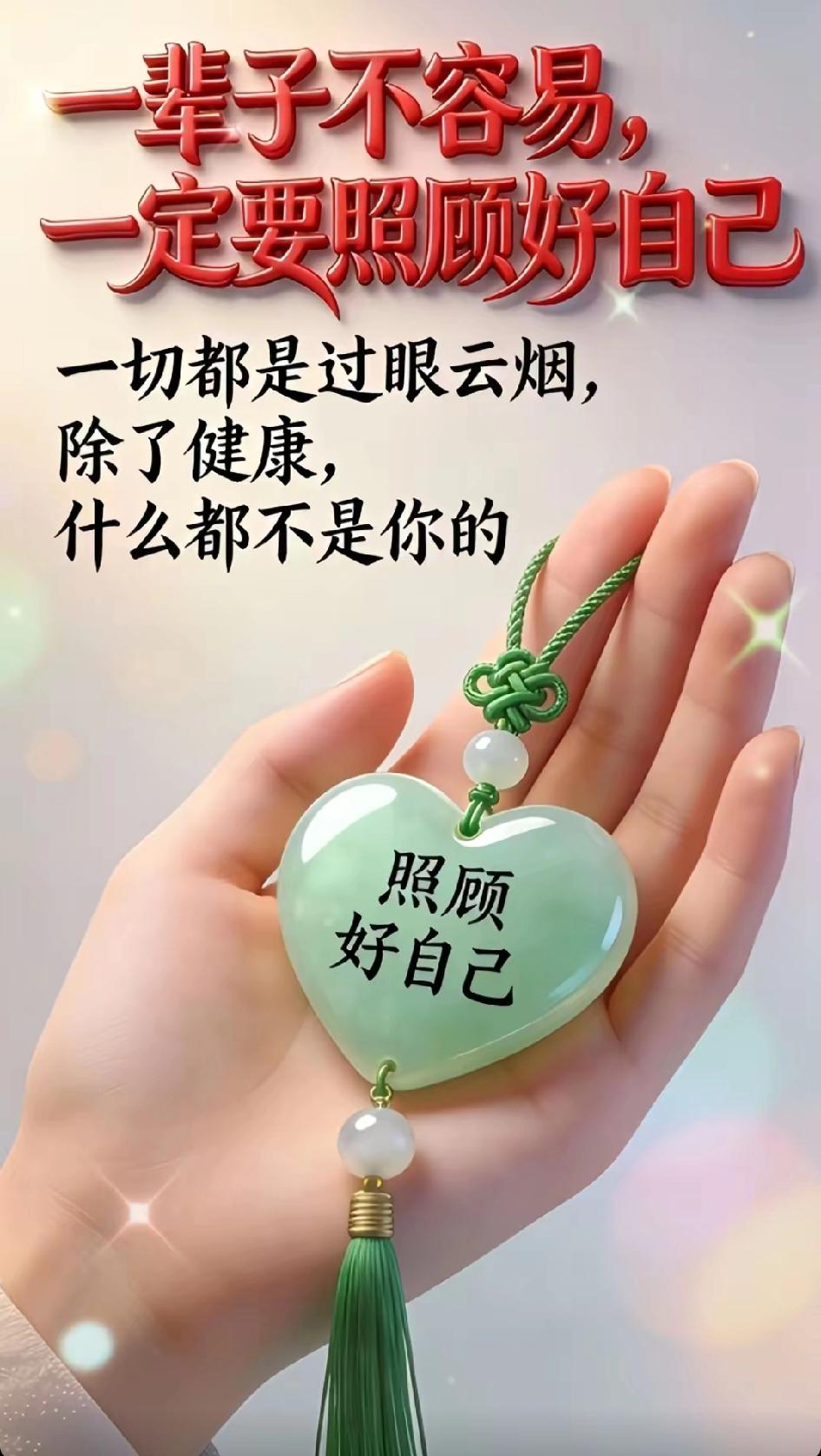 非常通透的一段话
走着走着就会明白:
天大的坎，熬一熬，
终会过去。
鸡毛蒜皮，