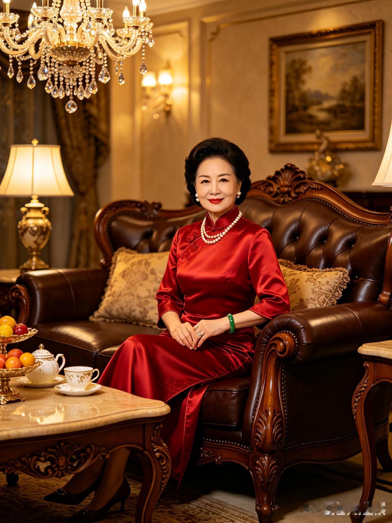 明天要去给小儿子订婚，请友友帮忙参考一下，老伴穿这套衣服合适吗？