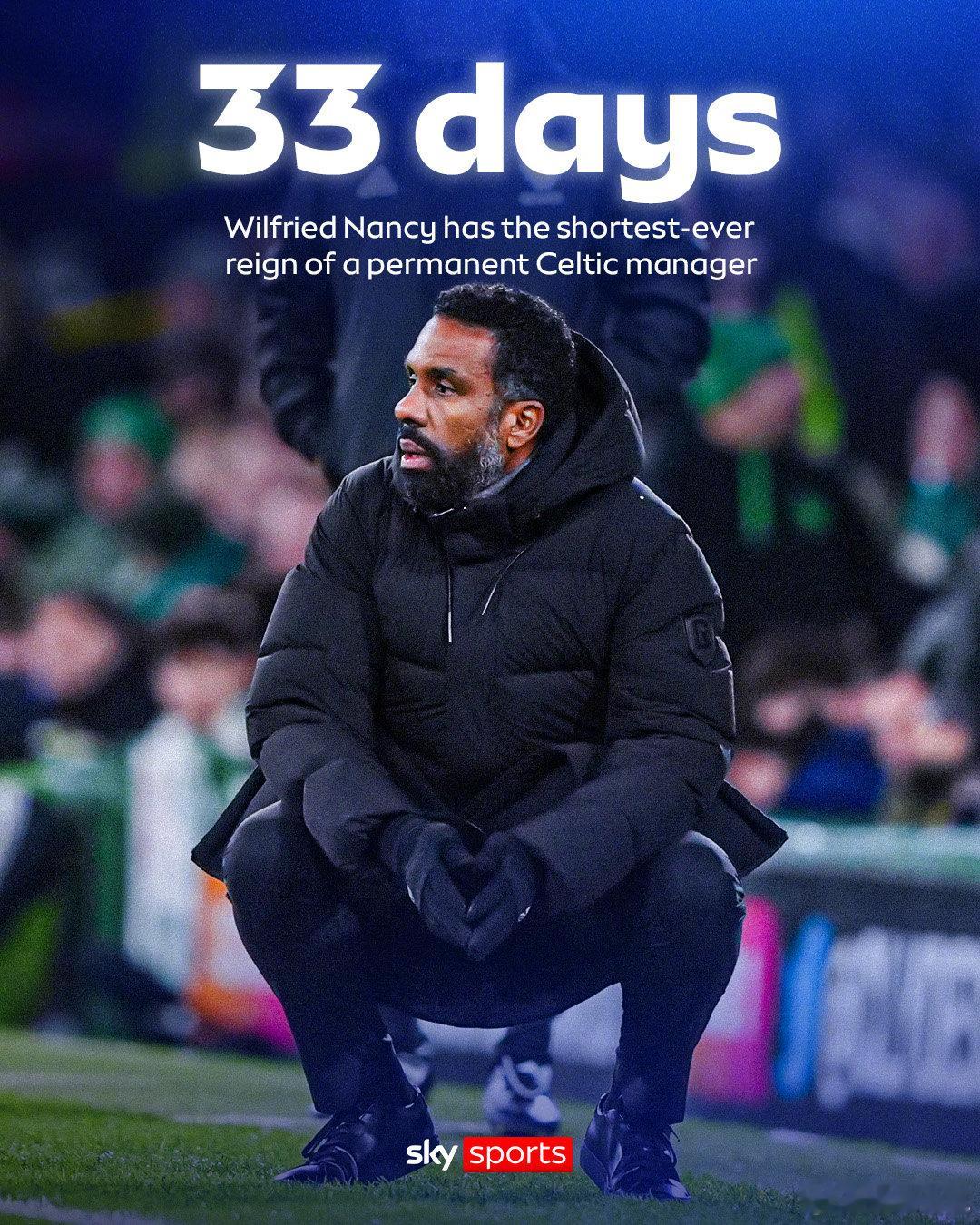 【官方】凯尔特人解雇主教练南希，聘请马丁-奥尼尔为新的一线队主教练。罗杰斯离任后