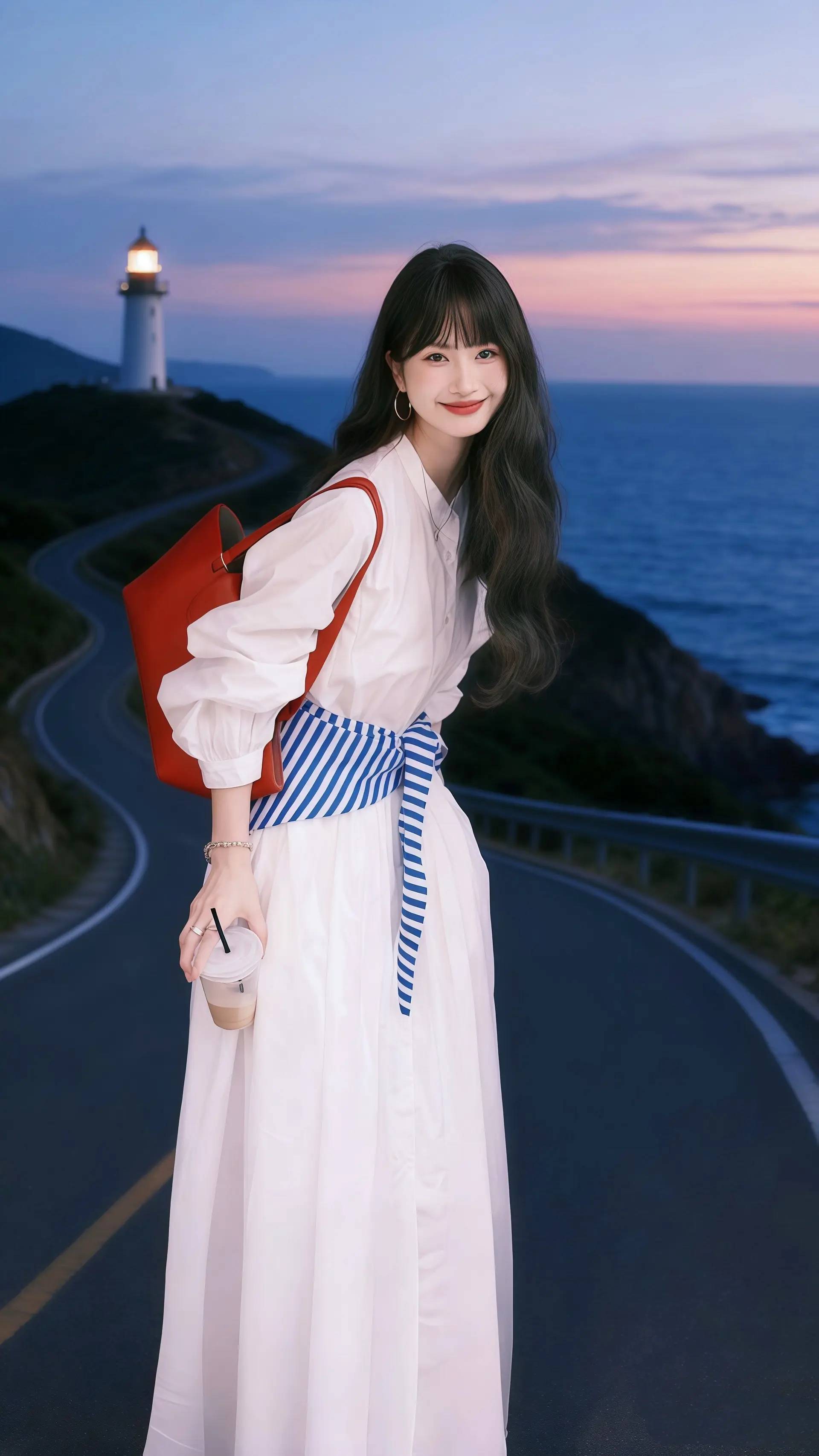 《海边的晚风与旧路》林夏踩着傍晚的最后一缕霞光停在海边公路旁，咸湿的风...
