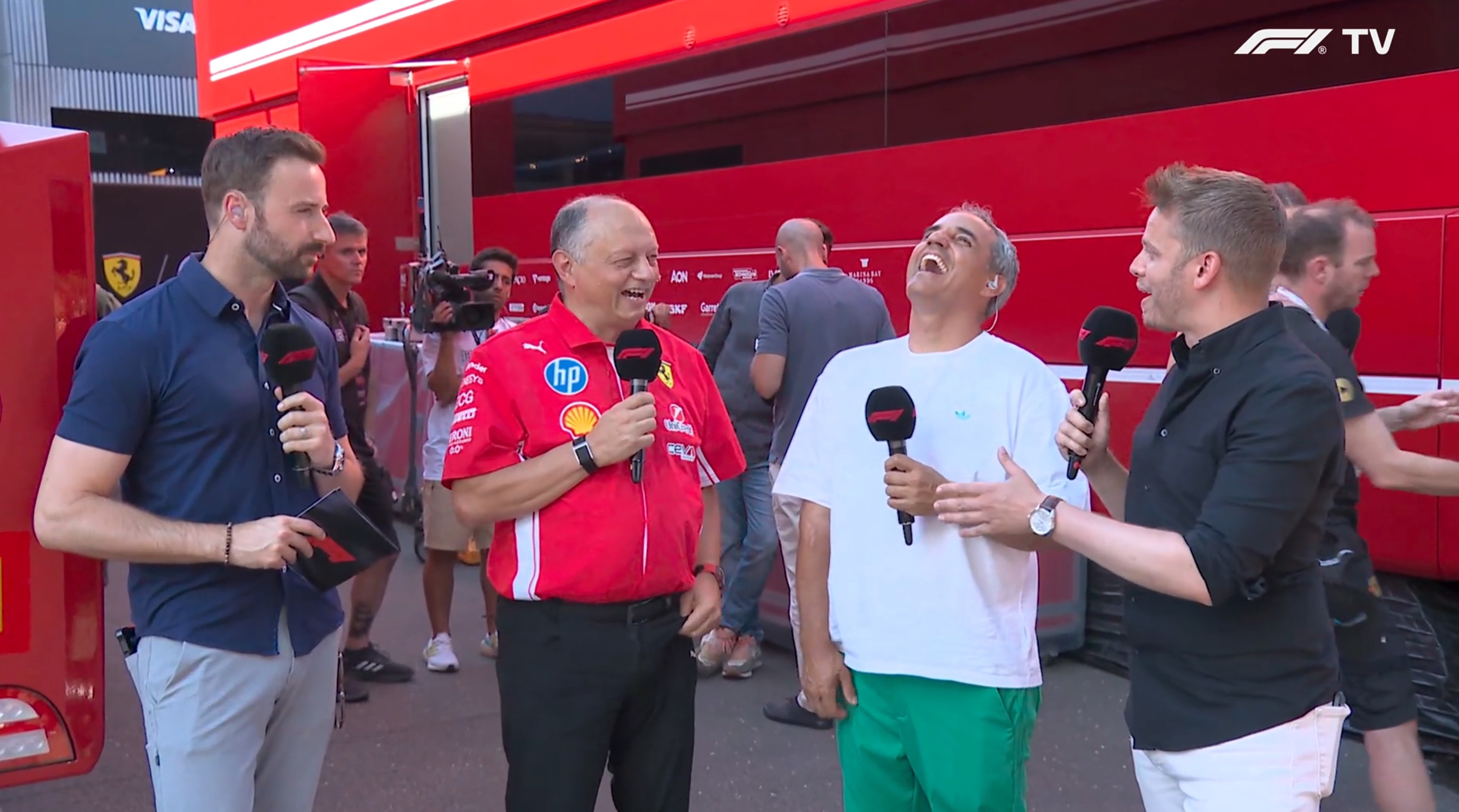 F12026F1奥地利大奖赛F1 问：看起来你们的直线速度似乎还是比不上梅赛德斯