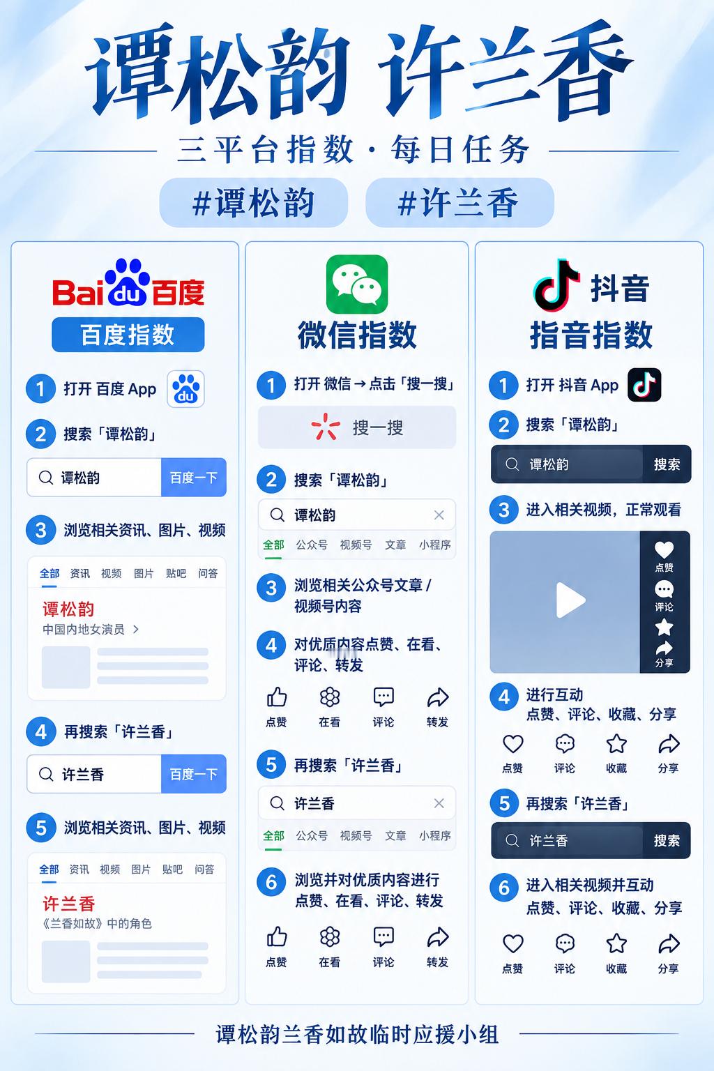 谭松韵[超话] [期待]谭松韵许兰香 📣 三平台指数一起做起来！度娘主动搜， 