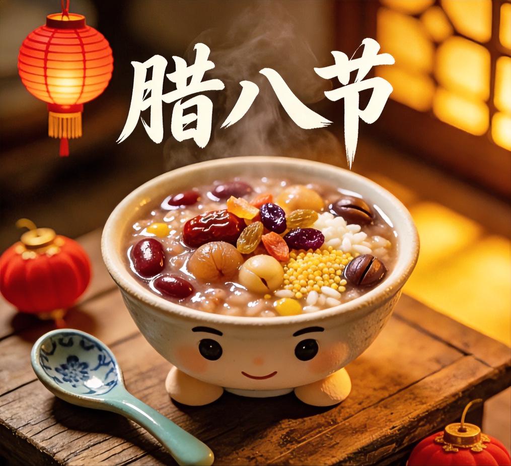 明天腊八
切记晨起喝腊八粥
午时前饮，方得好彩头

熬腊八粥牢记1234
1不过