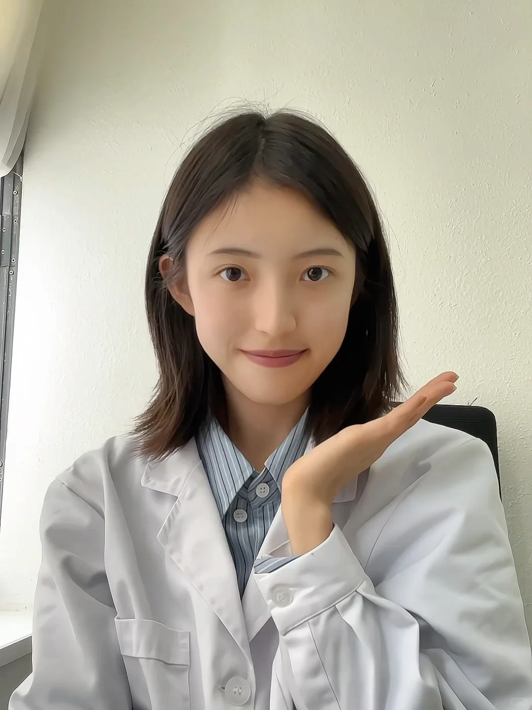 甜甜的笑容开启护士生活啦