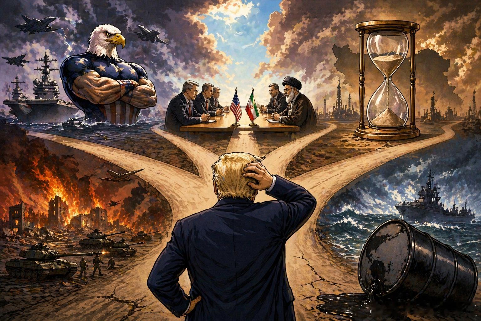 特朗普面前的五道生死岔口：一旦谈崩，200美元油价也许只是开场4月22日越来越近