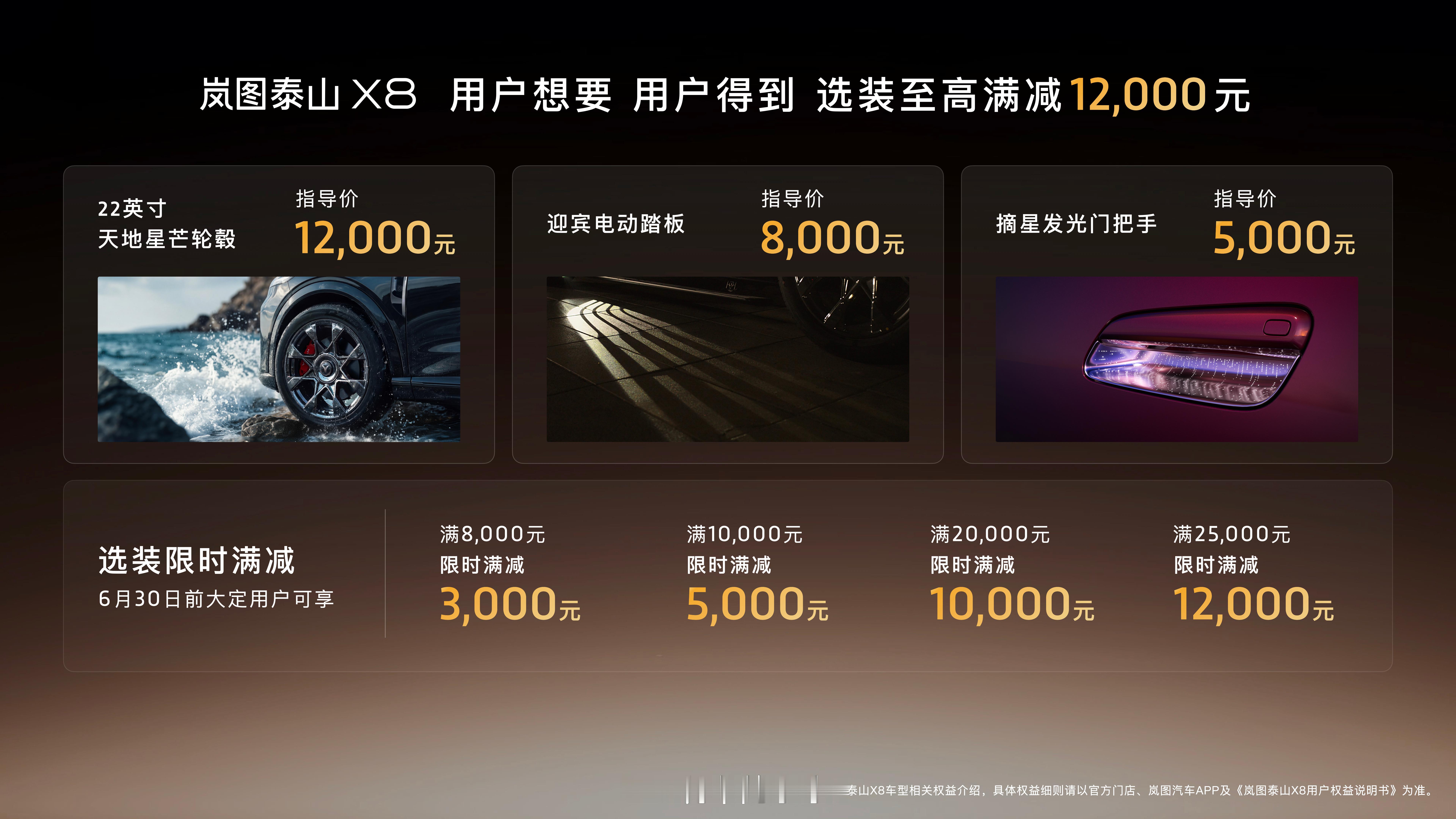 岚图旗舰大五座SUV——泰山X8今天正式上市了。PHEV/EV双动力共5款，权益