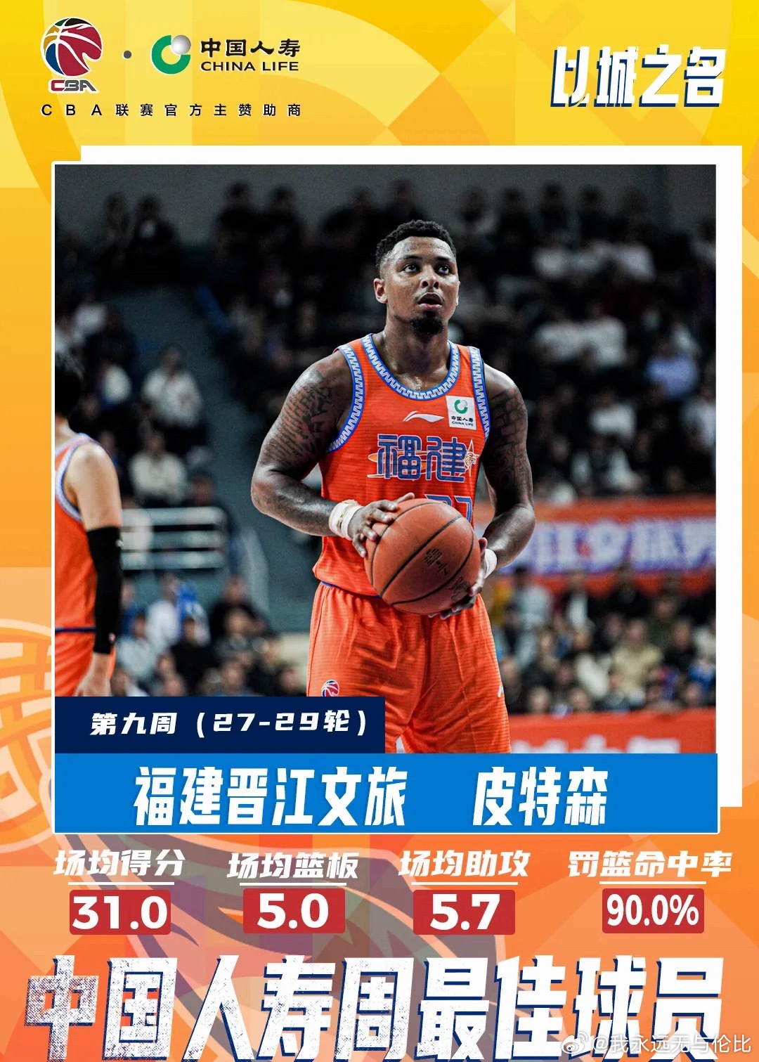 不知道哈维看到澳洲NbL队友，在福建队的表现什么感想会不会特别特别羡慕皮特森在福