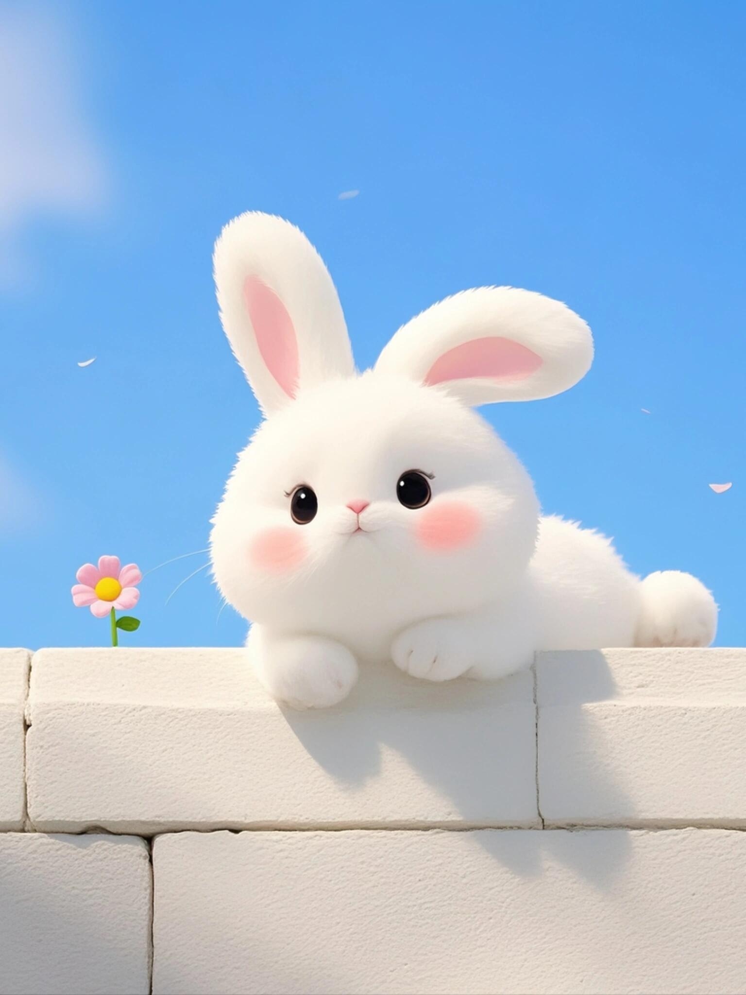 小兔子 好可爱 一只治愈的兔子 [二哈][二哈][二哈] ​​​