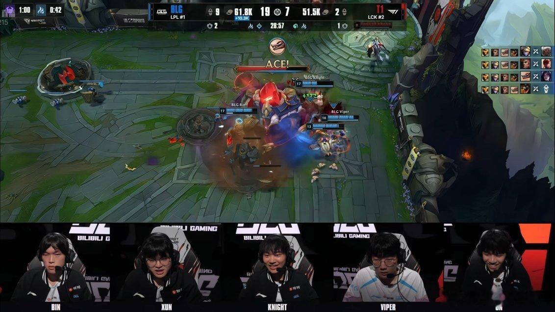 Knight乌鸦8-0，Xun纳亚菲利8-0，BLG中野神了！！！blg对战t1