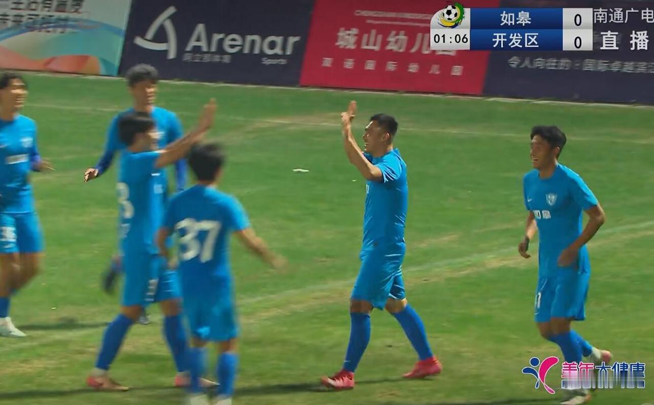 今晚通超，如皋队陈正在第58秒，角球直接破门，刷新了通超最快进球纪录，也是他在本