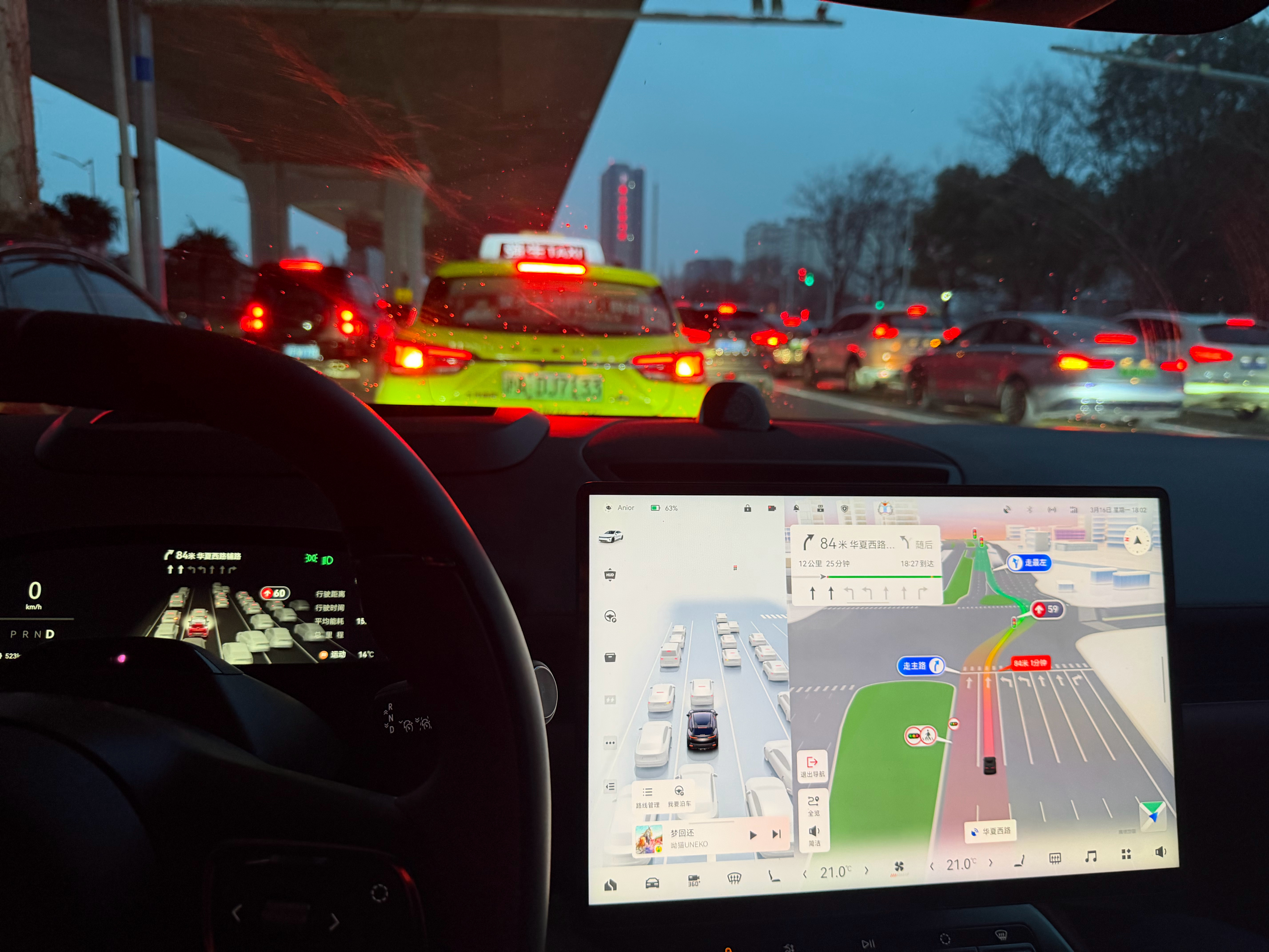 上海还是太堵了极氪007gt