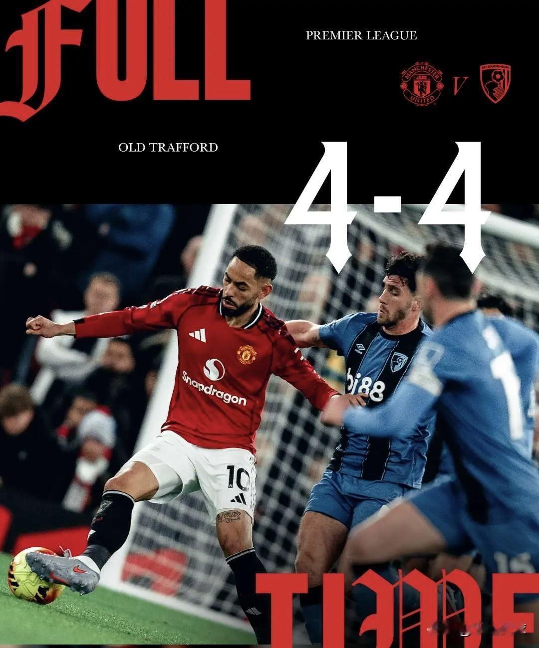 曼联成为网红球队不是没有原因，他们总是喜欢最有流量的踢法。
英超第16轮，曼联和