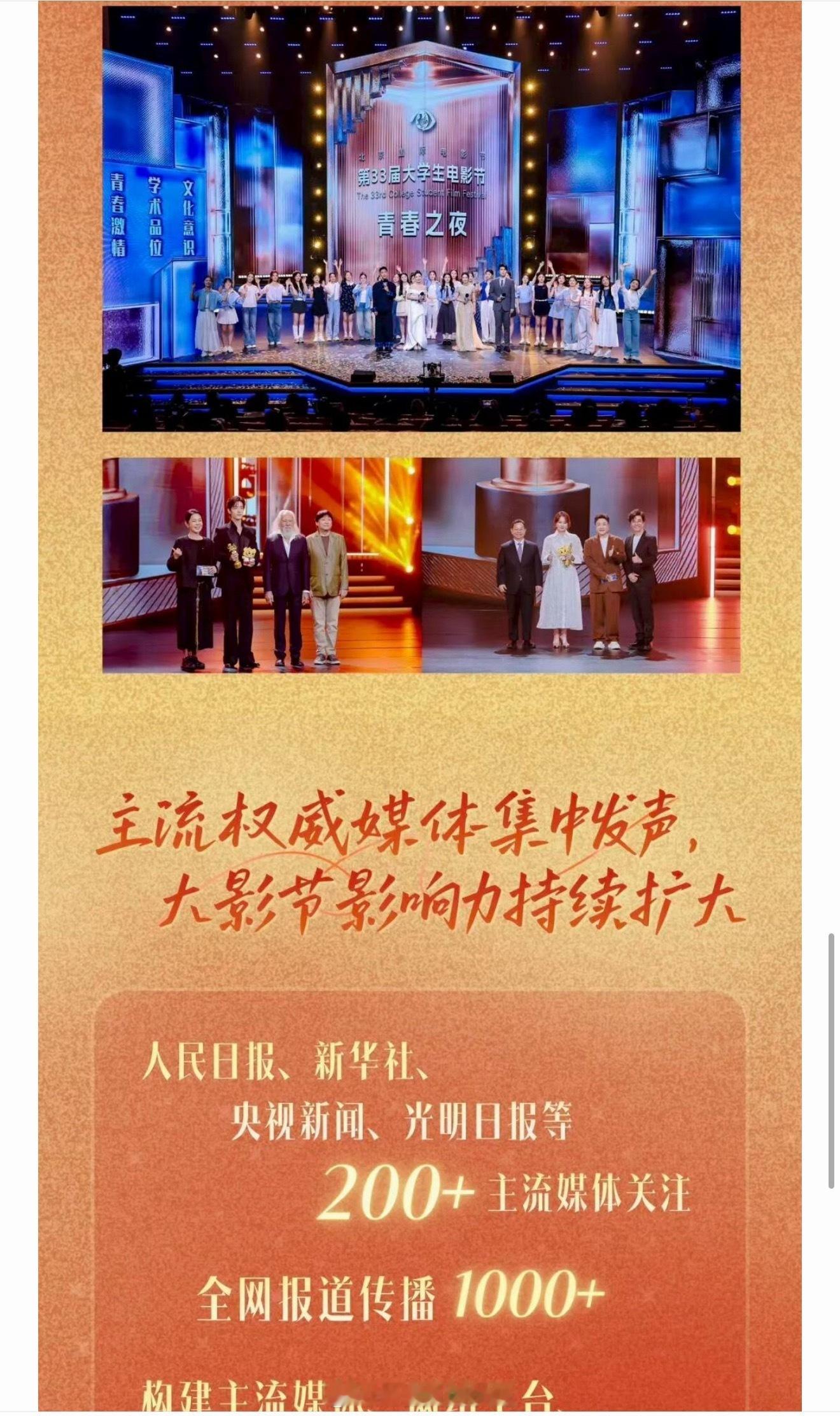 第33届大学生电影节收官战报！热度盛况空前！不愧是肖战影帝，凭超强影响力横扫全网