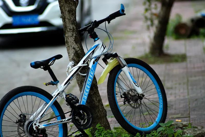 今天早上运气不好，
临上班前自行车🚲又坏了!
只好推到小区门口去修。

果不其