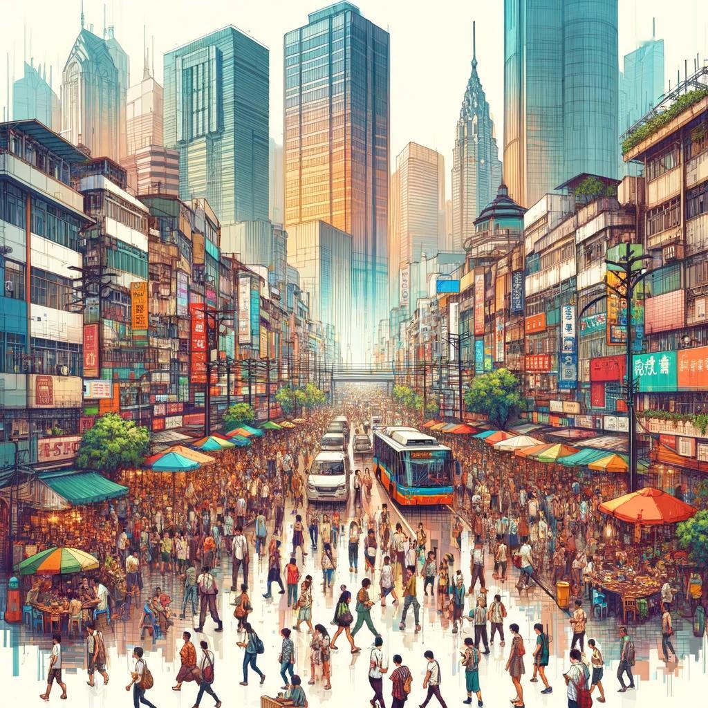 《人来人往》人来人往潮的声风的轻光与影的幻谁是谁的过客谁又在雕刻谁的眼神汹涌的寻