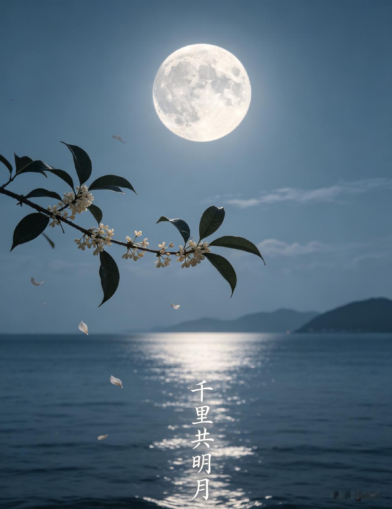 千里共明月🌕
 
山有远隔，人有别离，但月光从不偏心。

不管身在何方，我们抬