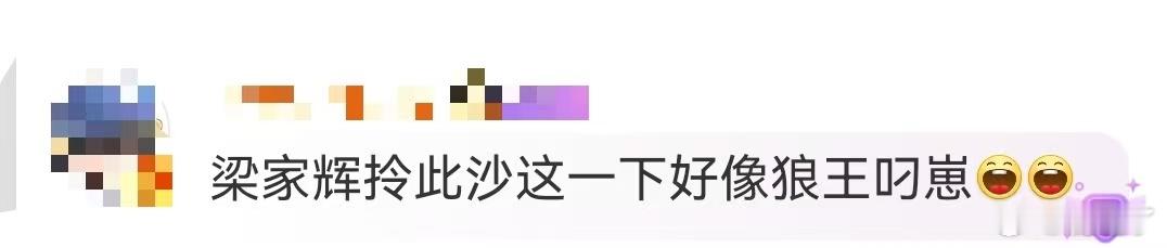 梁家辉拎此沙像狼王叼崽怪不得说我们父子组是狼塑天菜呢，梁家辉和此沙的互动是真的狼